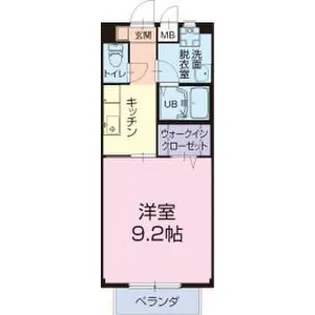 アドラブール加茂【1階】の間取り