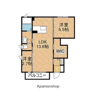 アムール絆【1階】の間取り