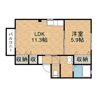 クレール ロジュマン【2階】の間取り