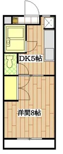 マンションジュネスVIII【1階】の間取り