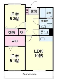 FGM2ND(エフジーエムセカンド)【303号室】の間取り