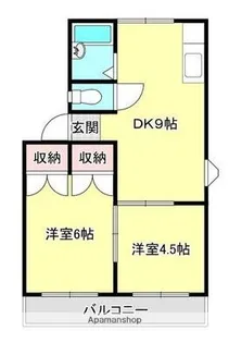 ハイツ ラメール【201号室】の間取り