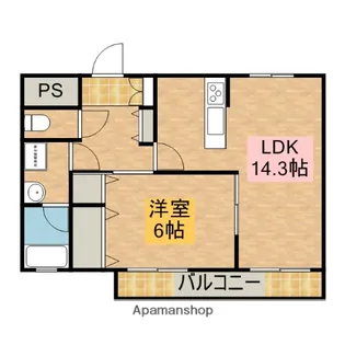 カーサ・ドマーニ【402号室】の間取り