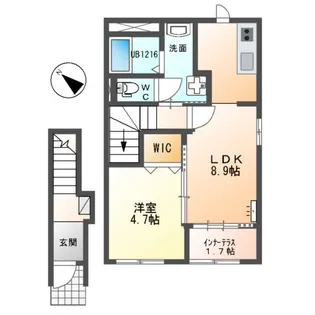アリエス【202号室】の間取り
