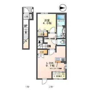 サリチェ・アルト【2階】の間取り