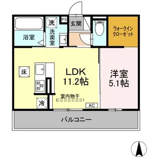 DーROOM KAMIJIMA【1階】の間取り