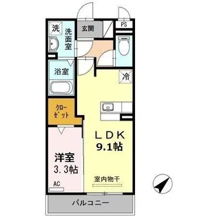 プリマテラッセ【3階】の間取り