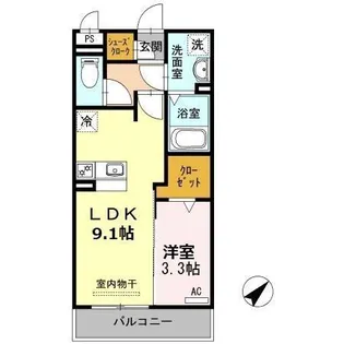プリマテラッセ【3階】の間取り
