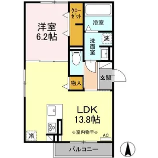 MAISON DE LUMIERE【2階】の間取り