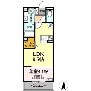 グランツタウン【2階】の間取り