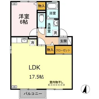 ラファール【2階】の間取り