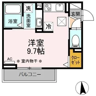 DーHILLS佐藤【1階】の間取り