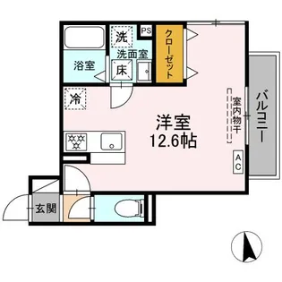 DーHILLS城北Ⅱ【1階】の間取り