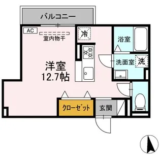 DーHILLS城北Ⅱ【3階】の間取り