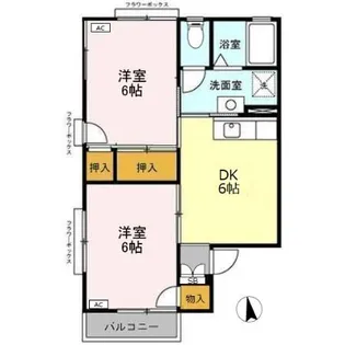 セジュール エム B【2階】の間取り