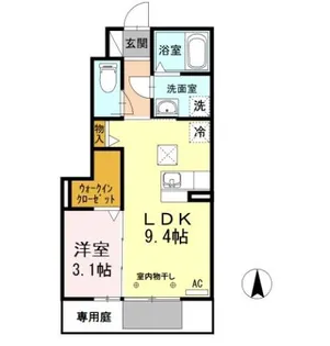 グランドゥール A【1階】の間取り