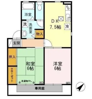 フォレスト・ヴィラ B【1階】の間取り