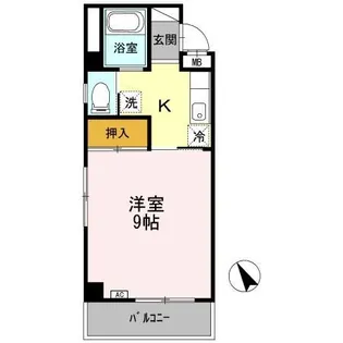 棒屋第2城北ハイツ【2階】の間取り