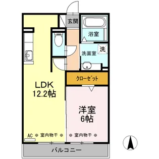 LUMIERE MARUJU【2階】の間取り