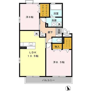 ラフィーネ・フォーレ A【3階】の間取り