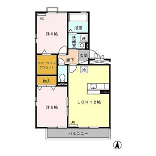 サンティール幸和【2階】の間取り