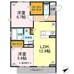 メゾン・サンティール【3階】の間取り