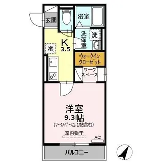 ぴりかひより ひより【3階】の間取り