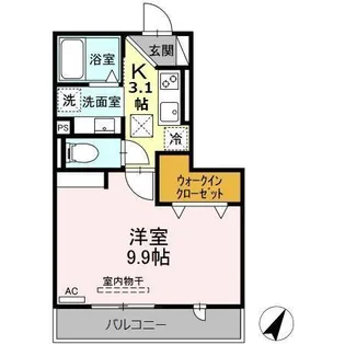 ぴりかひより ぴりか【3階】の間取り