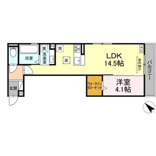 サンパティーク三方原【1階】の間取り