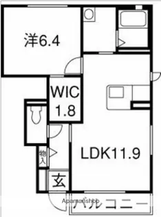 松並木B【1階】の間取り