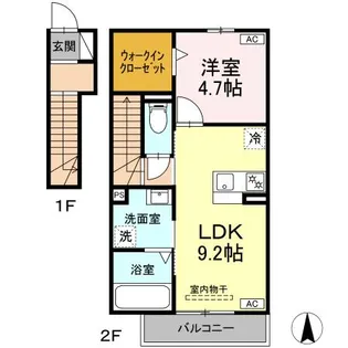 ポポラーレ【2階】の間取り