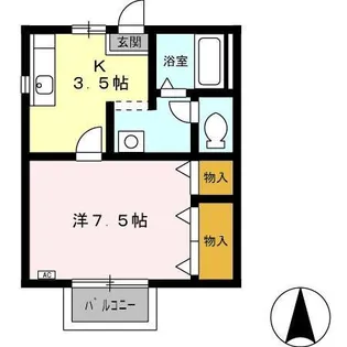 プロヴァンス【2階】の間取り