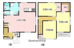 静岡県浜松市中央区船越町【一戸建】の間取り