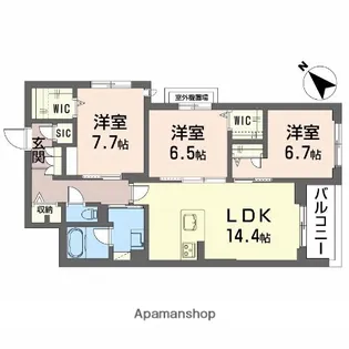 FLEURIA【2階】の間取り