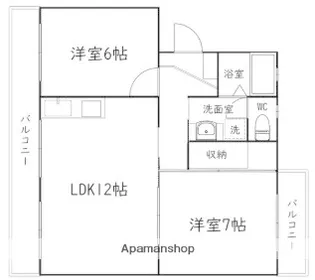 GLANZ【3階】の間取り