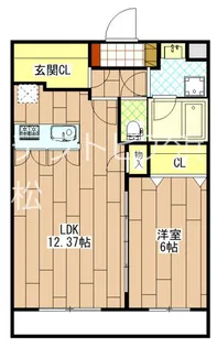 静岡県浜松市中央区上浅田2丁目【マンション】の間取り