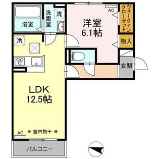 アンベリール【1階】の間取り