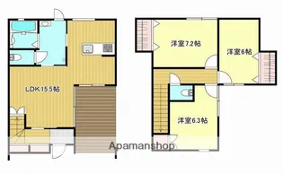 静岡県浜松市中央区入野町【テラスハウス】の間取り