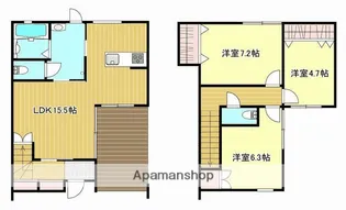静岡県浜松市中央区入野町【テラスハウス】の間取り