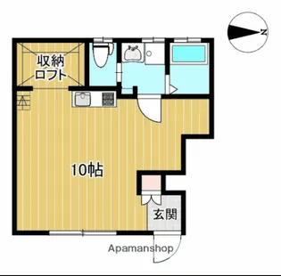 1Rの間取り画像