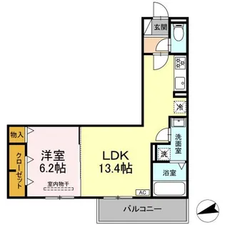 DーHILLS佐藤III【3階】の間取り