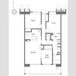 アーバンシティ浜松幸【9階】の間取り