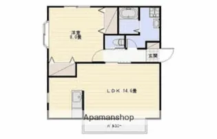 ティエドIIO B【2階】の間取り