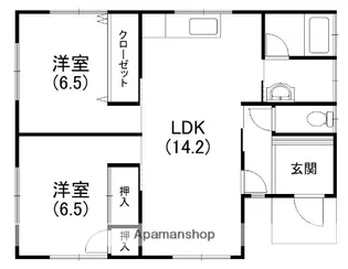 静岡県浜松市中央区神ケ谷町【一戸建】の間取り