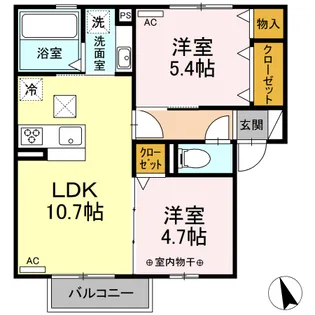 メゾン アナベル【1階】の間取り