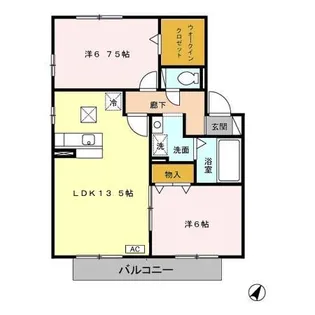 神立の杜 B【1階】の間取り
