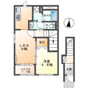 マ・グランⅩ(テン)【2階】の間取り