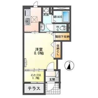 マ・グランⅩ(テン)【1階】の間取り