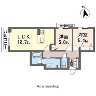 AXIS助信【2階】の間取り