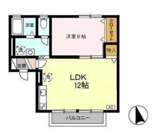 セジュールエイト A【1階】の間取り